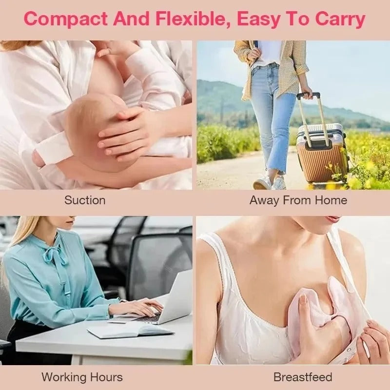 Portable electric breast pump suitable for home use, work, and travel