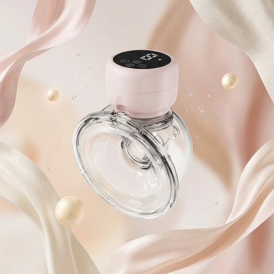 Hands free wearable breast pump with compact design for comfortable daily use