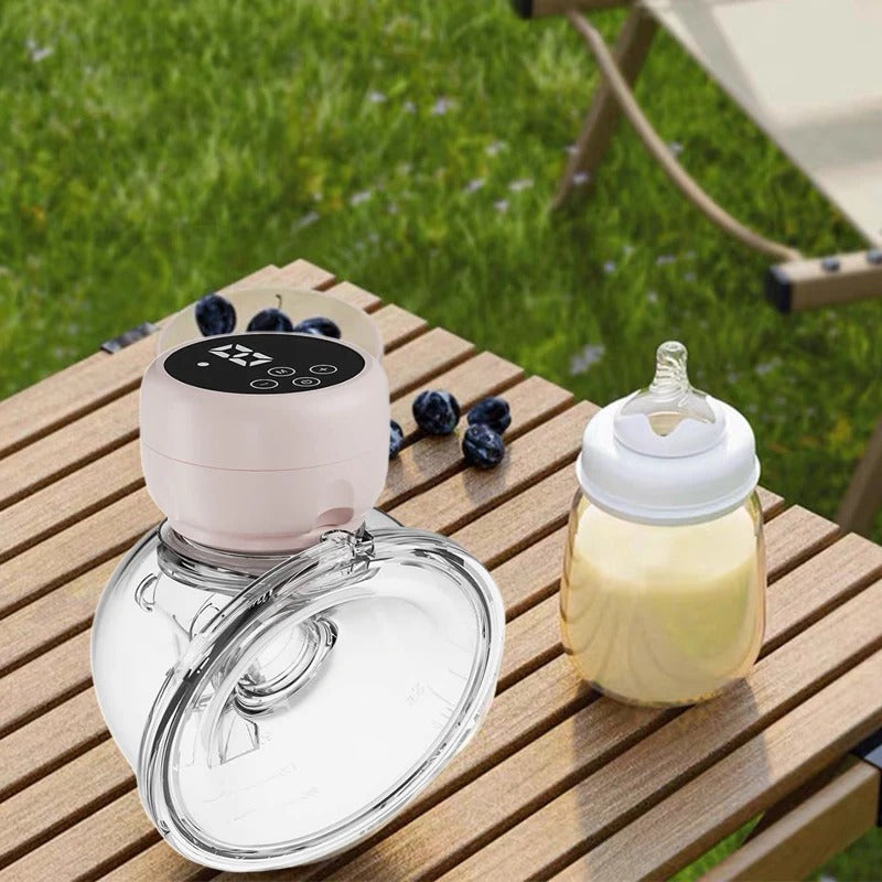 Portable wearable electric breast pump suitable for travel and outdoor use
