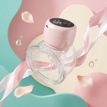 Lightweight wearable breast pump with portable design for home and travel use
